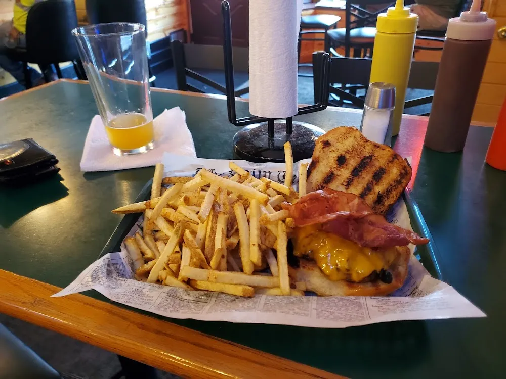Bacon Cheeseburger and Fries
