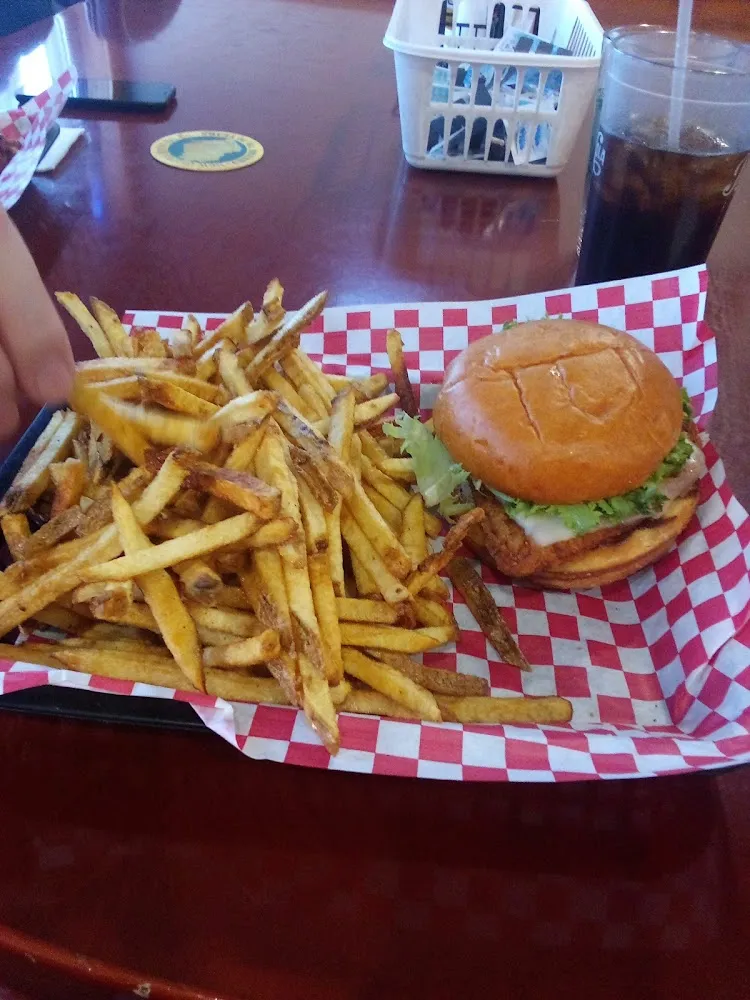 Crispy Chicken Sandwich and Fries